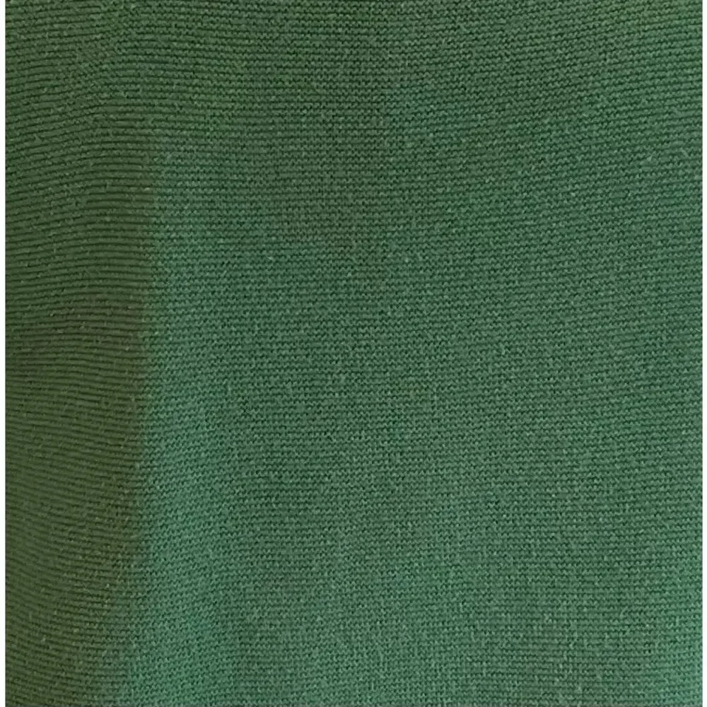 Talbots Dark Green Long Sleeve V-Neck Sweater, Cotton, Size M